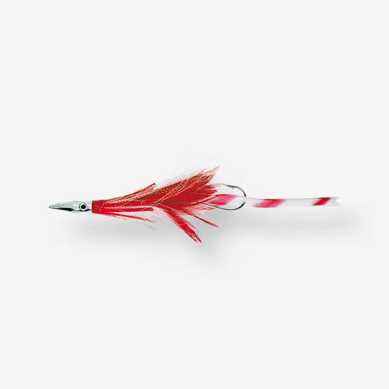 Williamson Leurre Diamond Jet Feather Red White Pêche à La Traine 3 Williamson Leurre Diamond Jet Feather Red White Pêche à La Traine